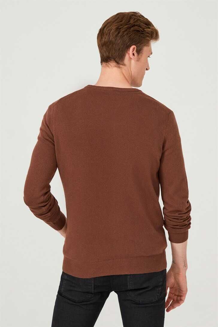 V Yaka Erkek Triko Kazak - 6