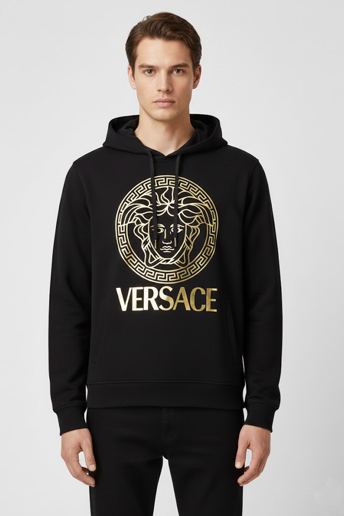 Versace Erkek Kapşonlu Sweatshirt - 1