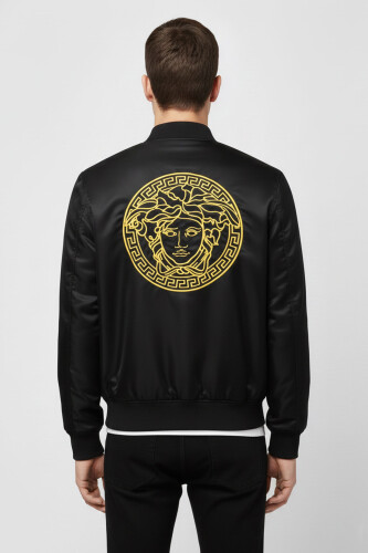 Versace Erkek Logolu Erkek Mont - 2