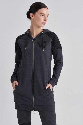 Versaje Jeans Fermuarlı Oversize Kadın Tunik - Versace Jeans