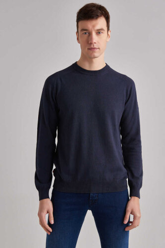 Woolrich Erkek Bisiklet Yaka Kazak - WOOLRICH