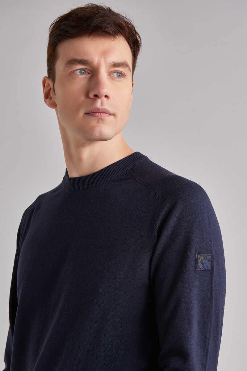 Woolrich Erkek Bisiklet Yaka Kazak - 2