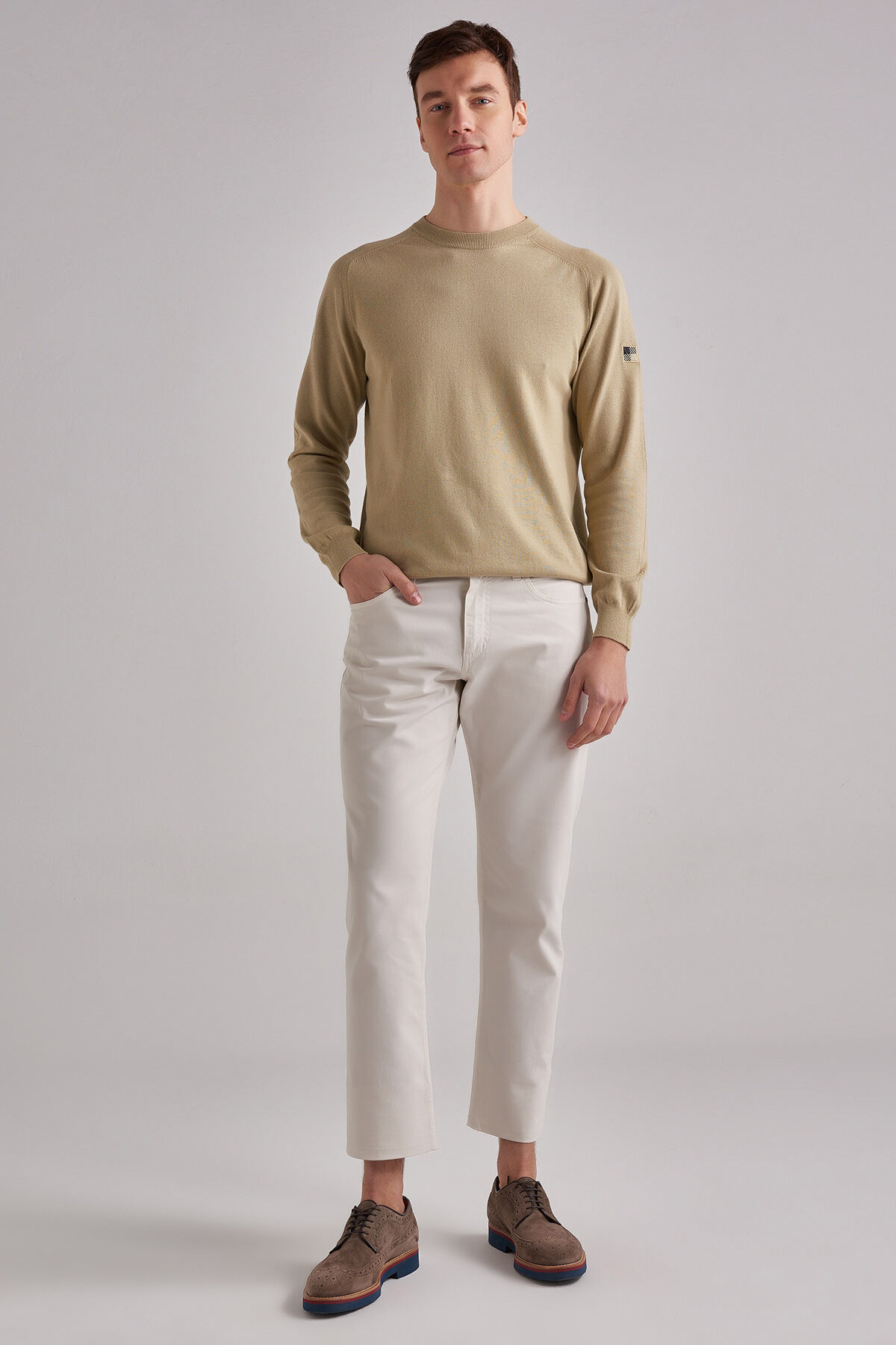 Woolrich Erkek Bisiklet Yaka Kazak - 6