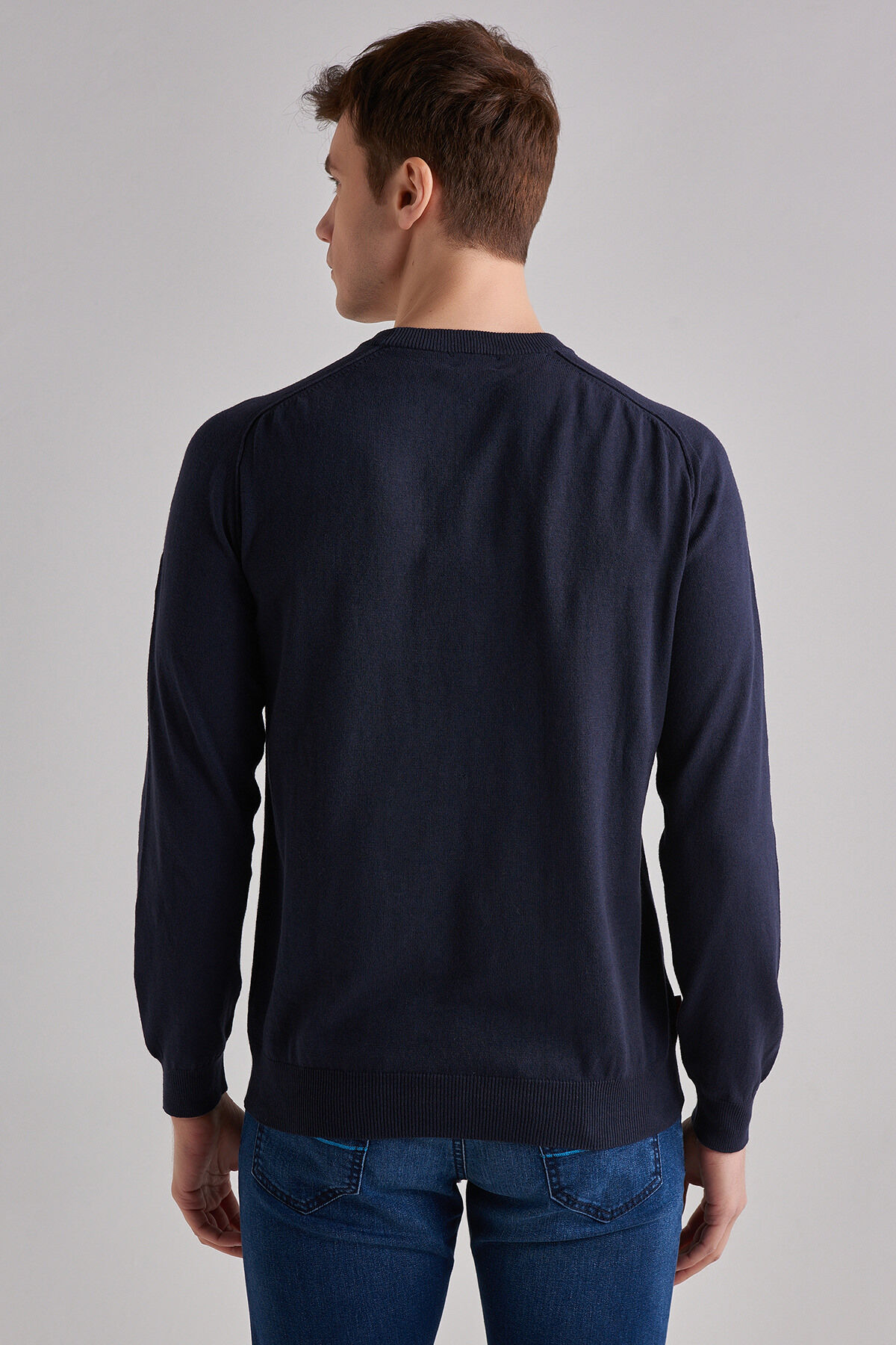 Woolrich Erkek Bisiklet Yaka Kazak - 8