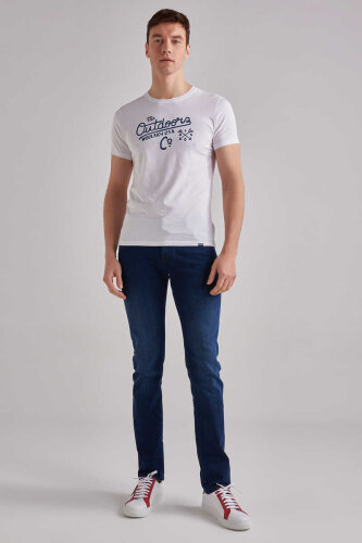 Woolrich Erkek Bisiklet Yaka T-Shirt - 2