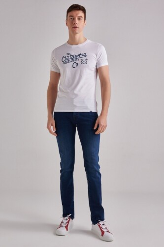 Woolrich Erkek Bisiklet Yaka T-Shirt - 7