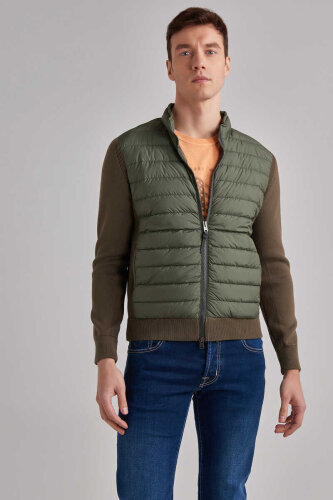 Woolrich Erkek Triko Şişme Mont - WOOLRICH