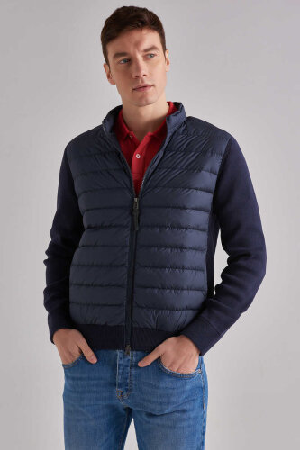 Woolrich Erkek Triko Şişme Mont - WOOLRICH
