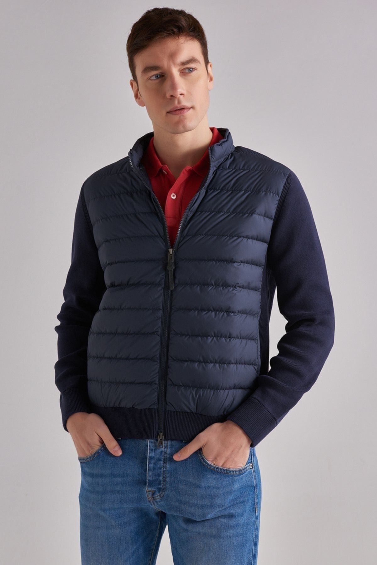 Woolrich Erkek Triko Şişme Mont - 5