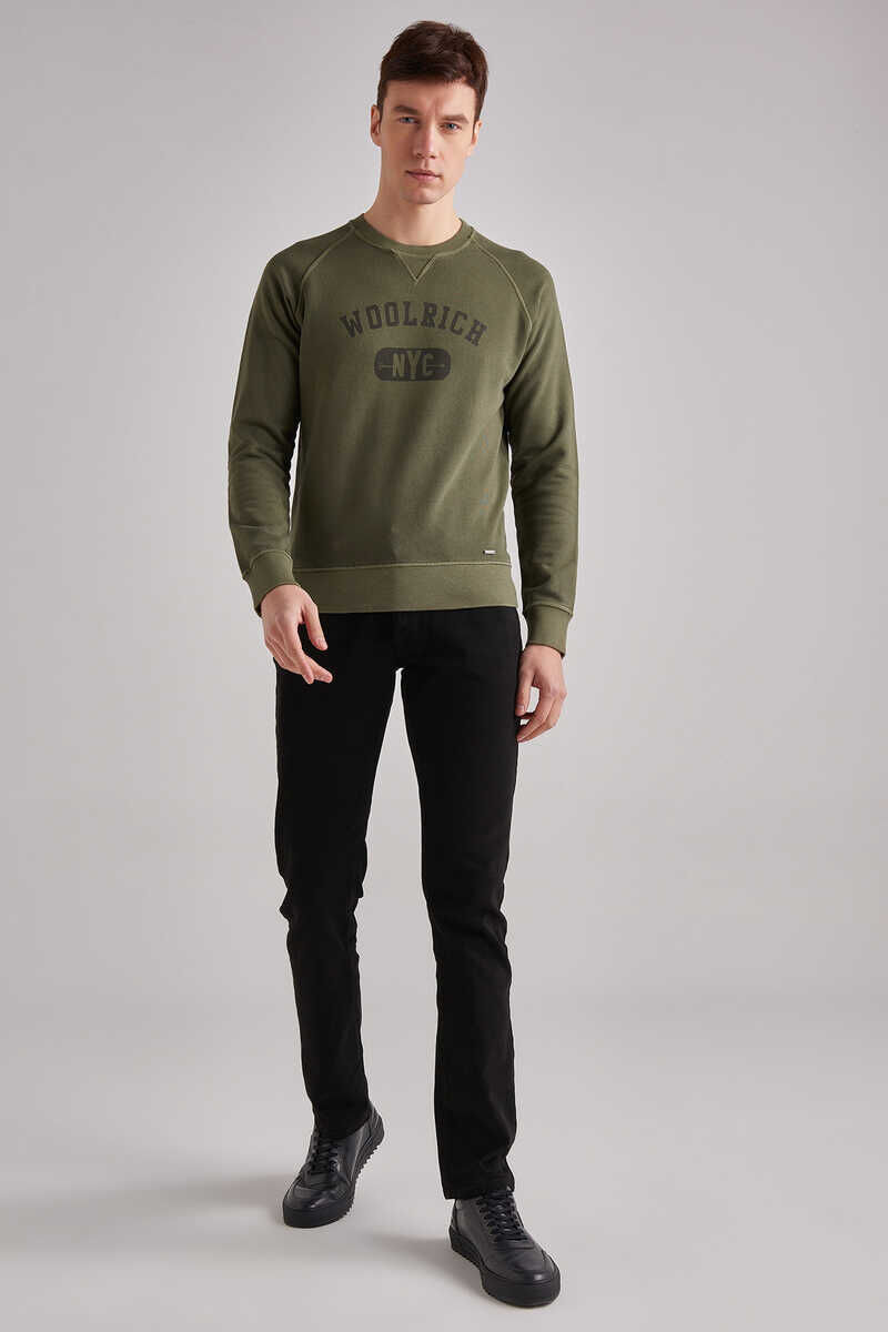 Woolrich Erkek Uzun Kollu Logolu Sweatshirt - 2