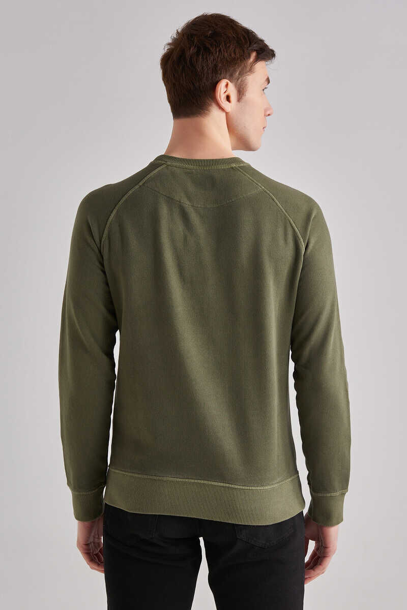 Woolrich Erkek Uzun Kollu Logolu Sweatshirt - 4