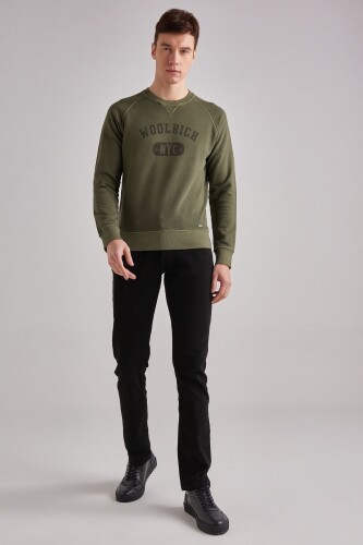 Woolrich Erkek Uzun Kollu Logolu Sweatshirt - 6