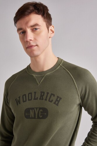 Woolrich Erkek Uzun Kollu Logolu Sweatshirt - 7
