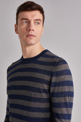 Woolrich Keten Erkek Bisiklet Yaka Kazak - 7