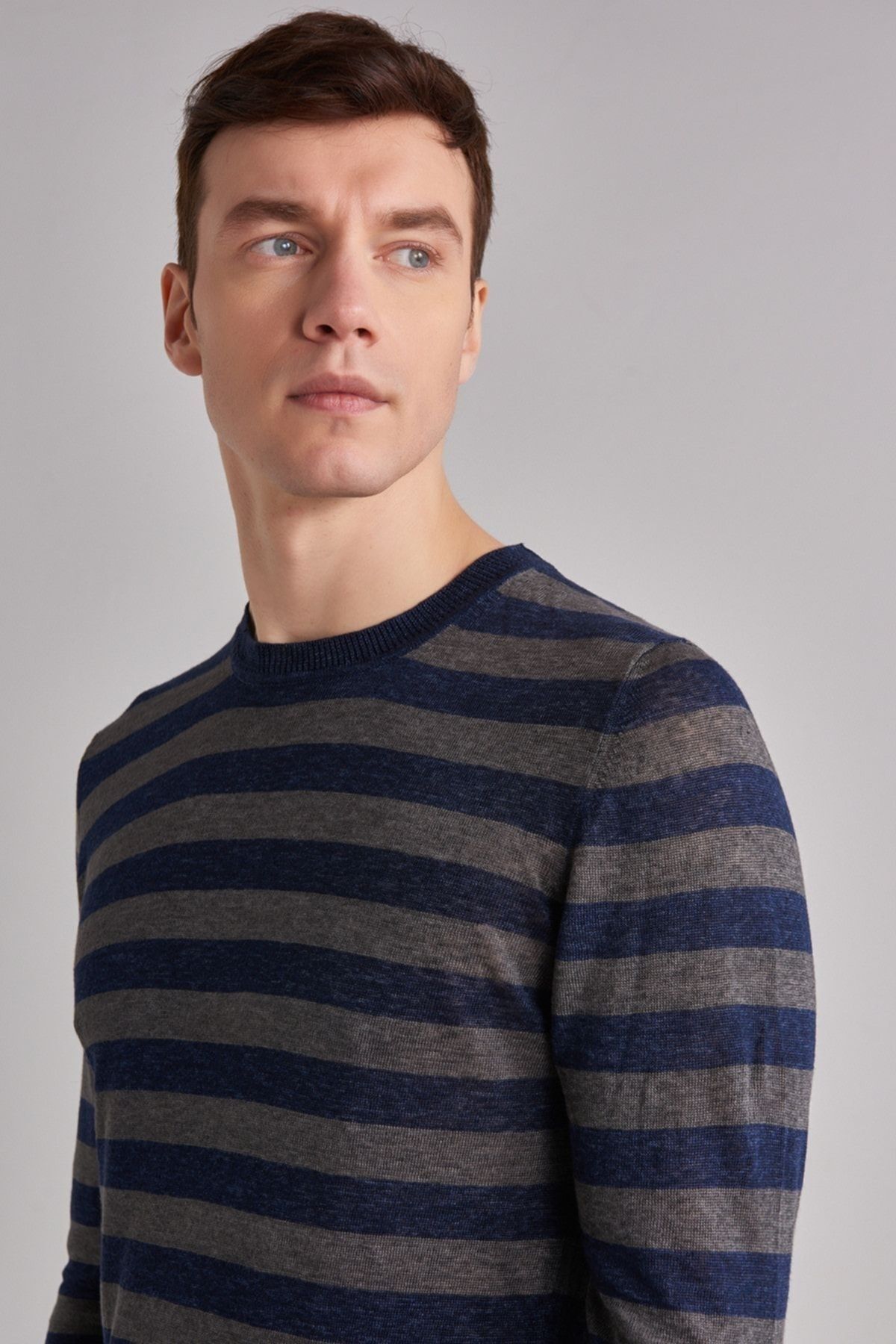 Woolrich Keten Erkek Bisiklet Yaka Kazak - 7