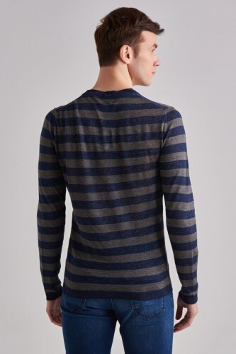 Woolrich Keten Erkek Bisiklet Yaka Kazak - 10