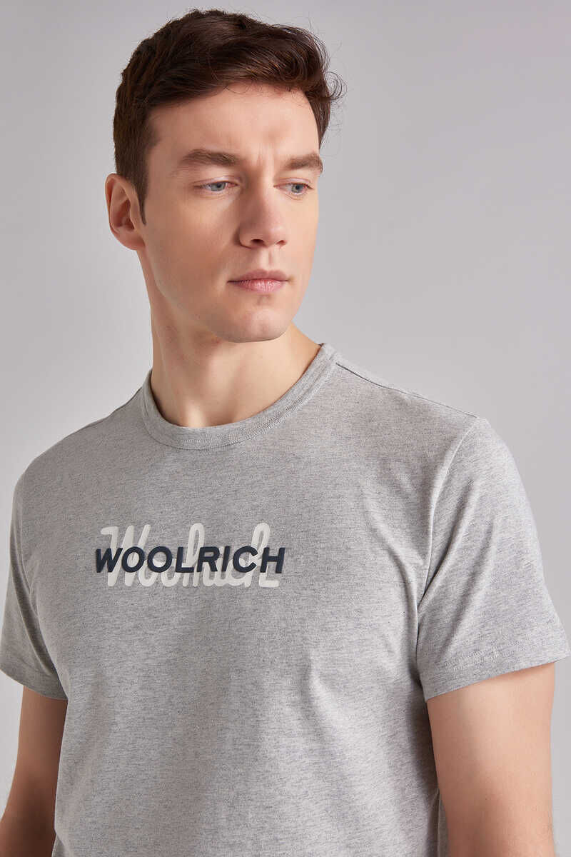 Woolrich Logolu Erkek Bisiklet Yaka T-Shirt - 3