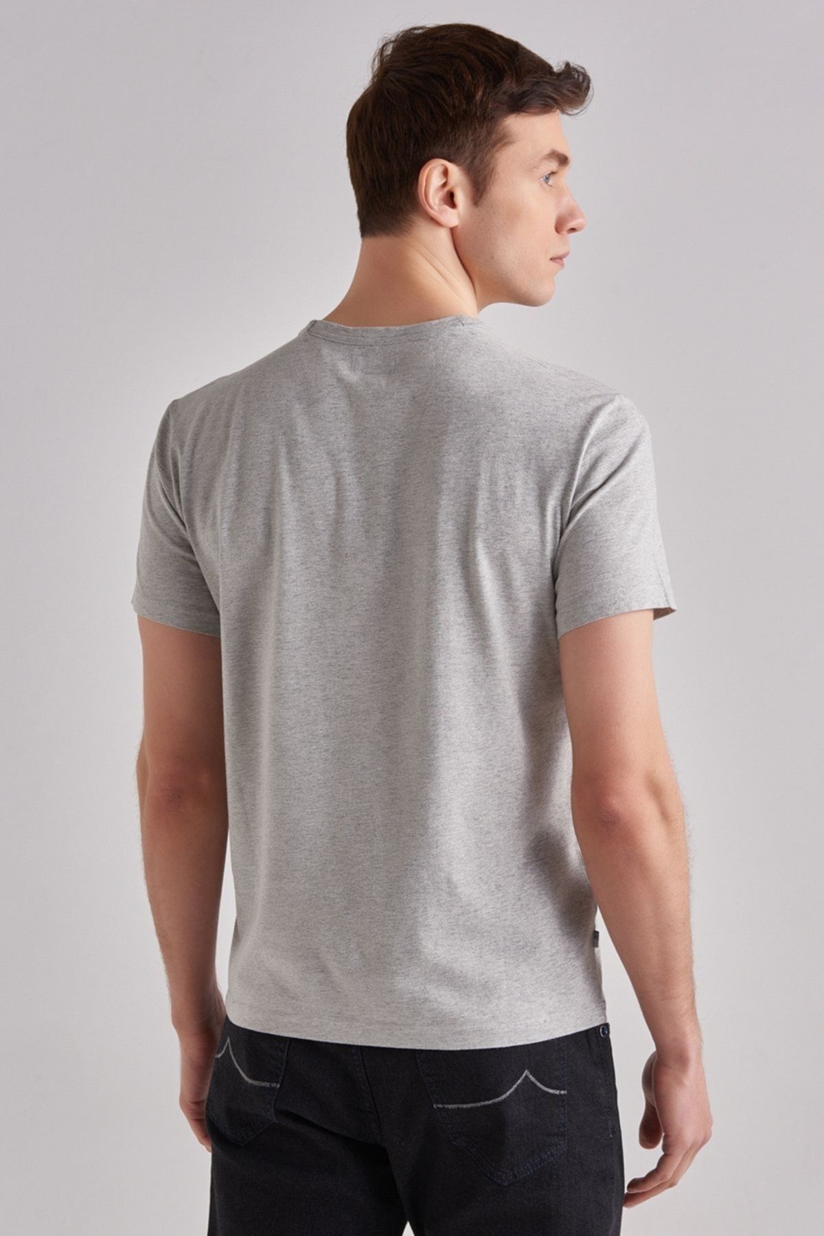 Woolrich Logolu Erkek Bisiklet Yaka T-Shirt - 8