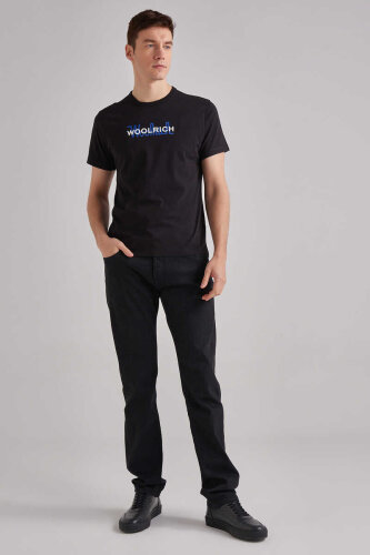 Woolrich Logolu Erkek Bisiklet Yaka T-Shirt - 2