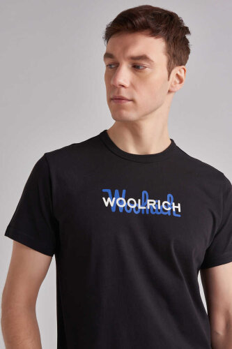 Woolrich Logolu Erkek Bisiklet Yaka T-Shirt - 3