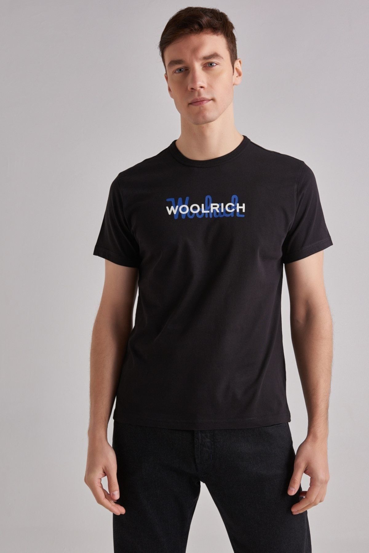 Woolrich Logolu Erkek Bisiklet Yaka T-Shirt - 5