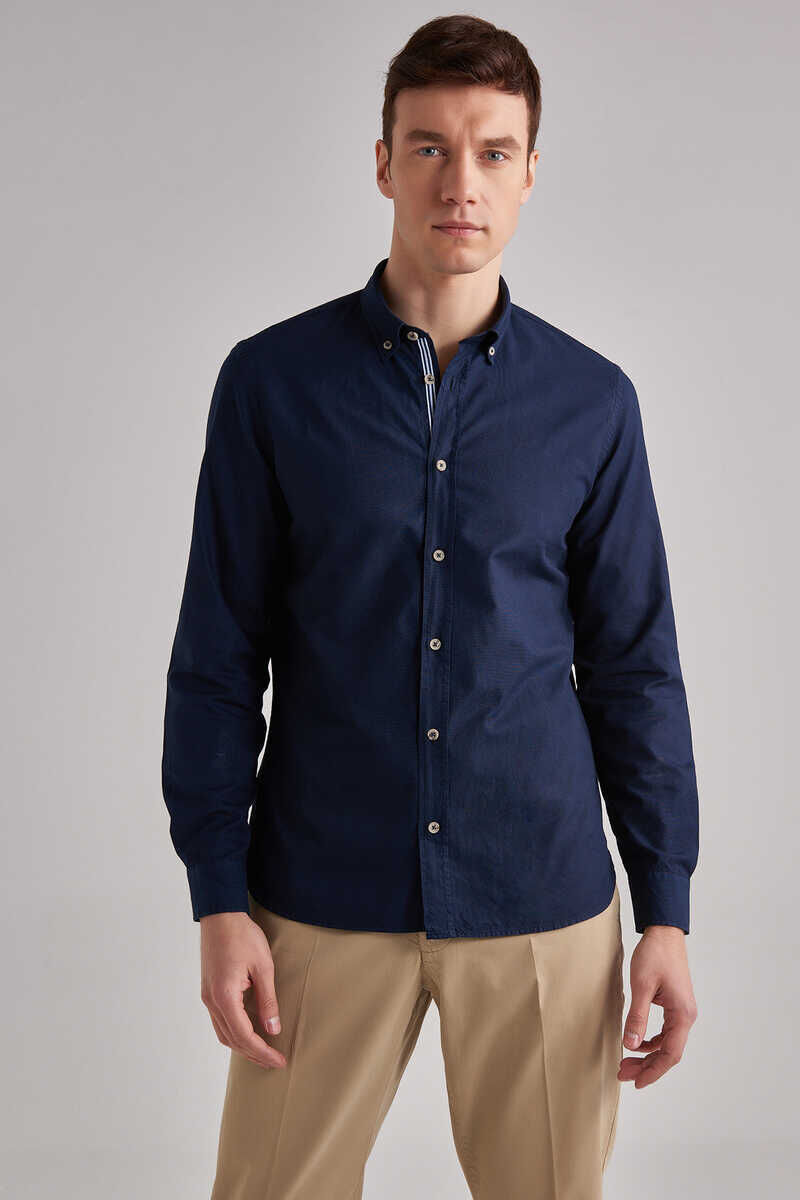 Woolrich Slim Fit Uzun Kollu Erkek Gömlek - 1