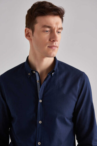 Woolrich Slim Fit Uzun Kollu Erkek Gömlek - 3