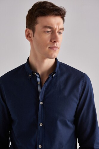 Woolrich Slim Fit Uzun Kollu Erkek Gömlek - 7