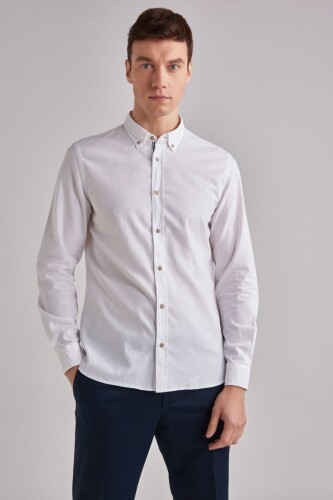 Woolrich Slim Fit Uzun Kollu Erkek Gömlek - 6