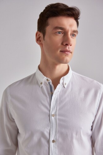 Woolrich Slim Fit Uzun Kollu Erkek Gömlek - 9