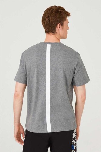 Yazılı Erkek Bisiklet Yaka T-Shirt - 4